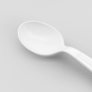 [1,000ct] PP Plastic Heavy Weight  Soup Spoons | White