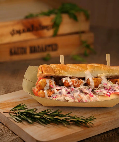 [500ct] 5lb Kraft Paper Food Trays