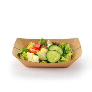 [500ct] 3lb Kraft Paper Food Trays