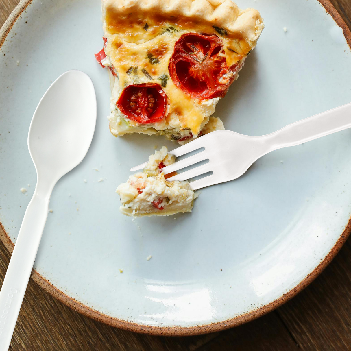 [180ct] PLA Heavy Weight Tea Spoons | White