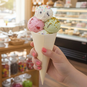 [1,000ct] 3" Disposable Wooden Cone | Brown