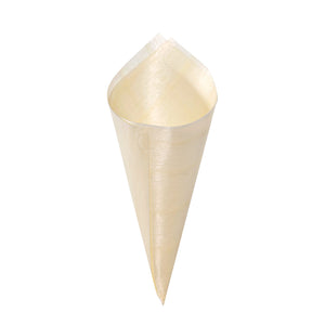[1,000ct] 3" Disposable Wooden Cone | Brown