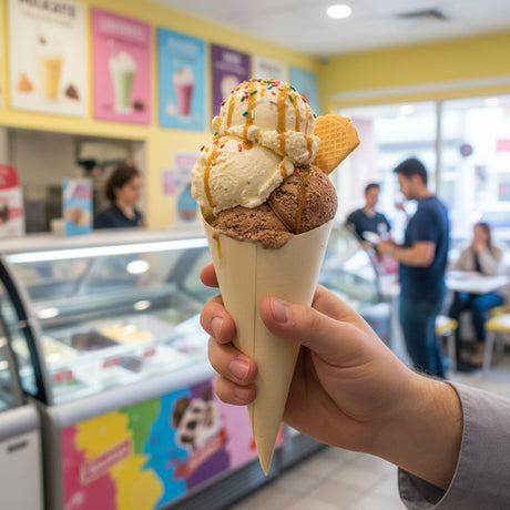 [1,000ct] 5" Disposable Wooden Cone | Brown