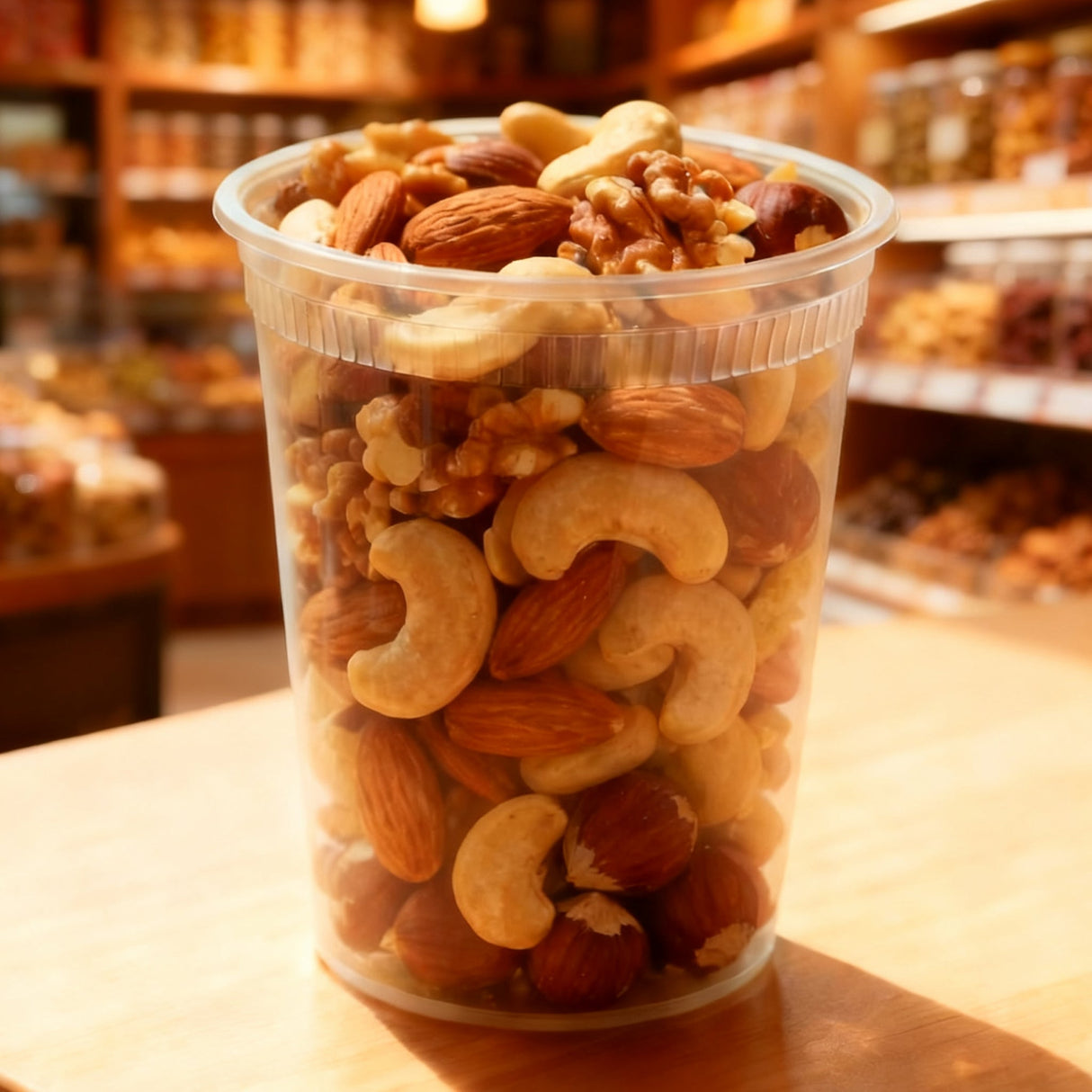 [240ct] 32 oz PP Plastic Heavy Duty Deli Containers with Lids | Microwavable | Clear