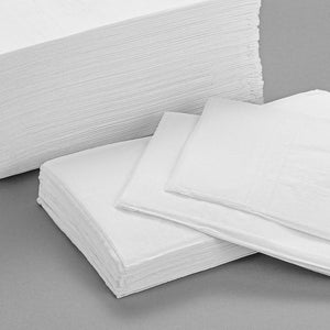 [3,000ct] 15" x 17"  2-Ply Dinner Napkins | 1/8 Fold | White