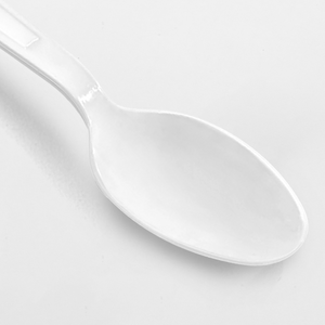 [600ct] PS  Plastic Heavy Weight  Tea Spoons | White