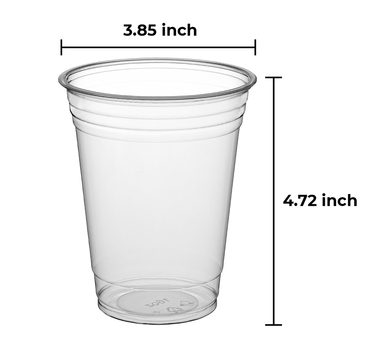 [1,000 ct] 16 oz PET Cold Cups | 98mm | Clear