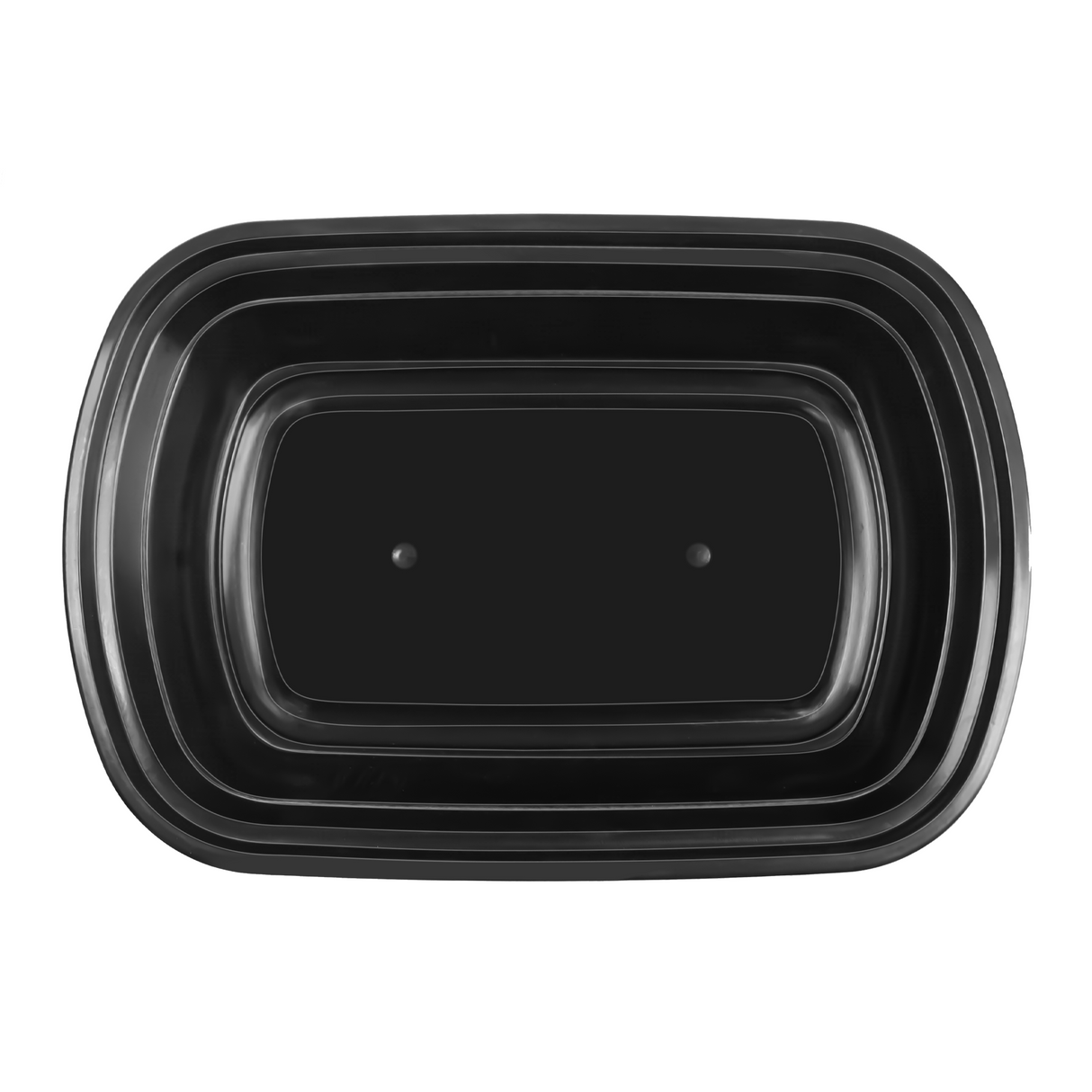 [150ct] 28oz PP Plastic Microwavable Rectangular Food Containers & Lids | Black