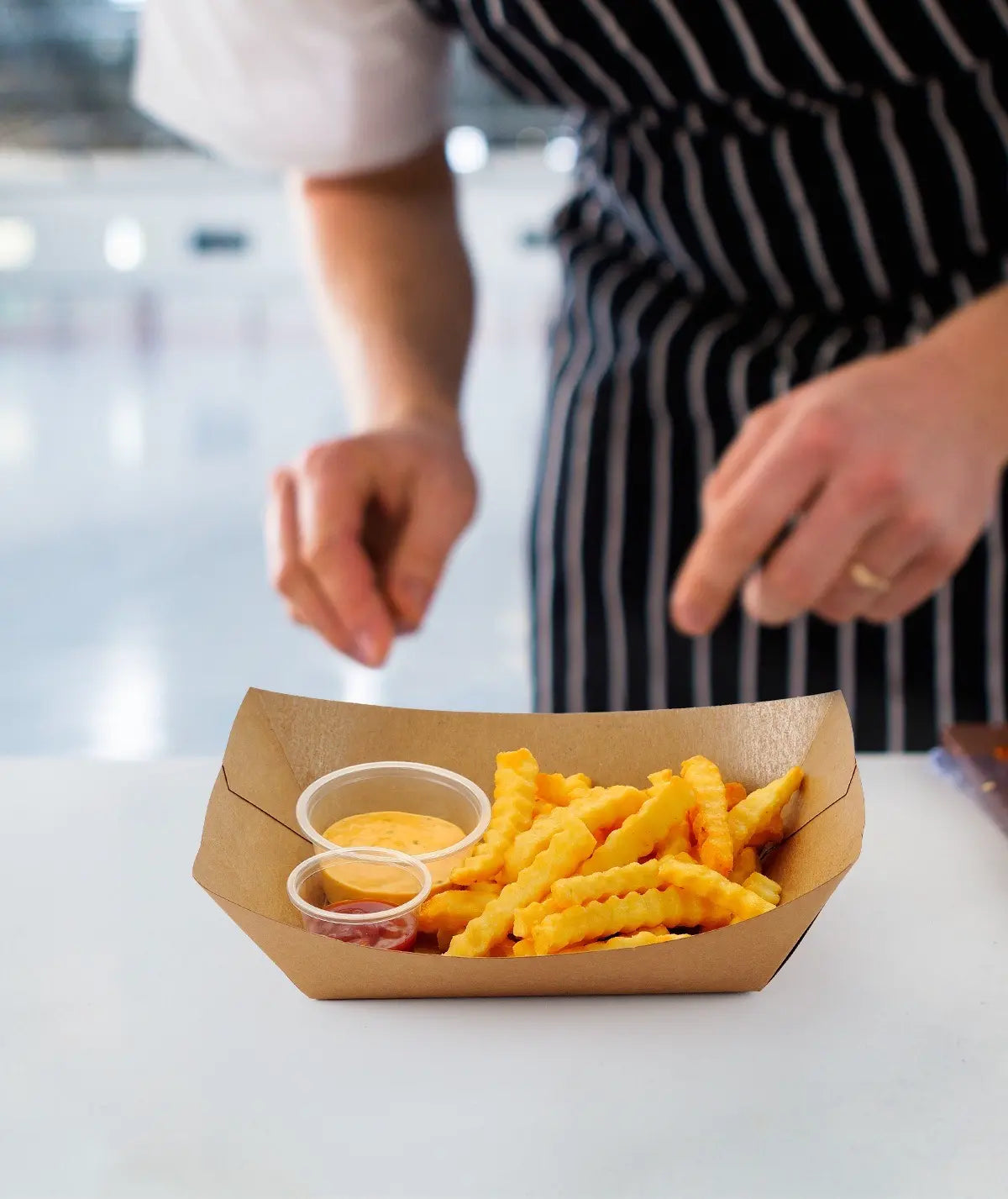 [500ct] 4lb Kraft Paper Food Trays