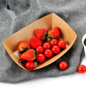 [500ct] 5lb Kraft Paper Food Trays
