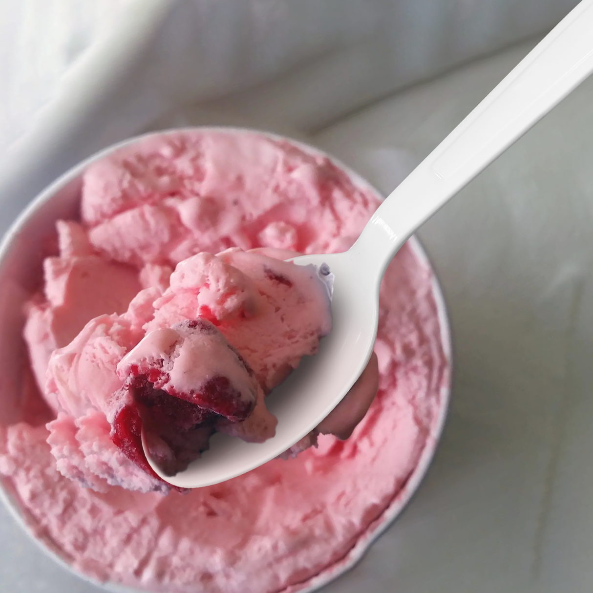 [600ct] PS  Plastic Heavy Weight  Tea Spoons | White