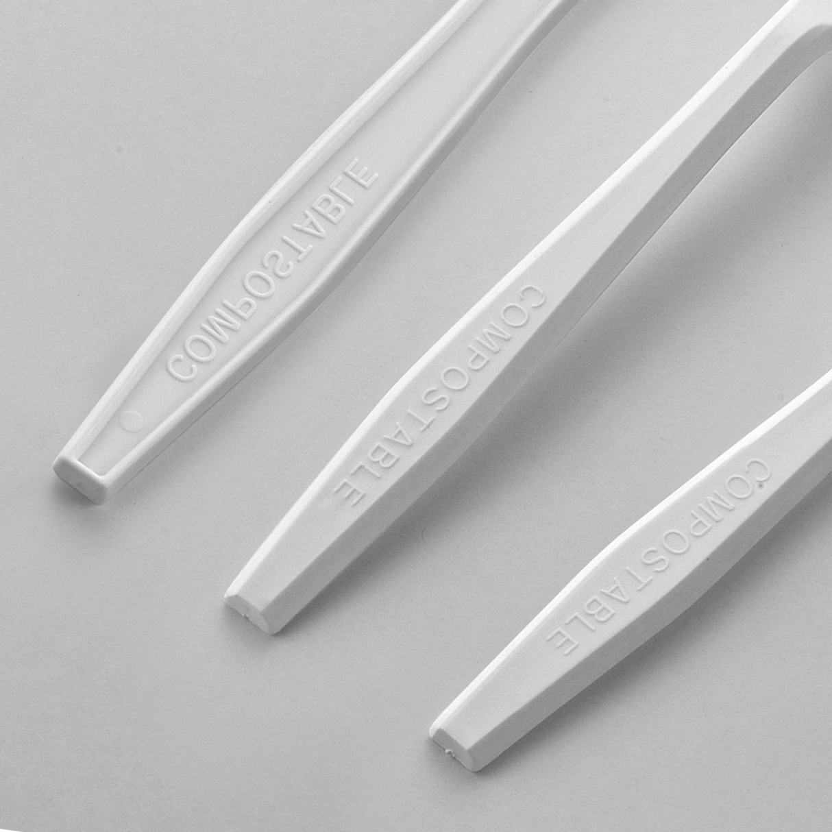 [150 ct] PLA Heavy Weight Mixed Cutlery (Fork, Knife, Spoon) | White