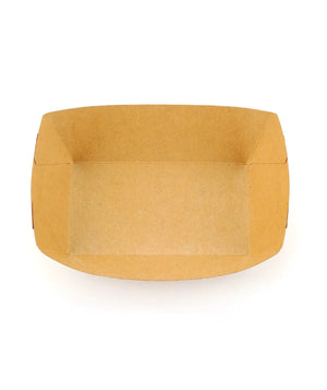 [500ct] 3lb Kraft Paper Food Trays