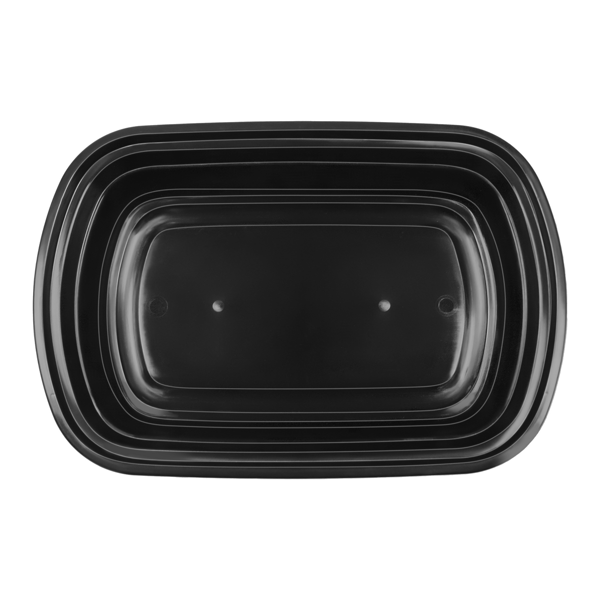 [150ct] 24oz PP Plastic Microwavable Rectangular Food Containers & Lids | Black