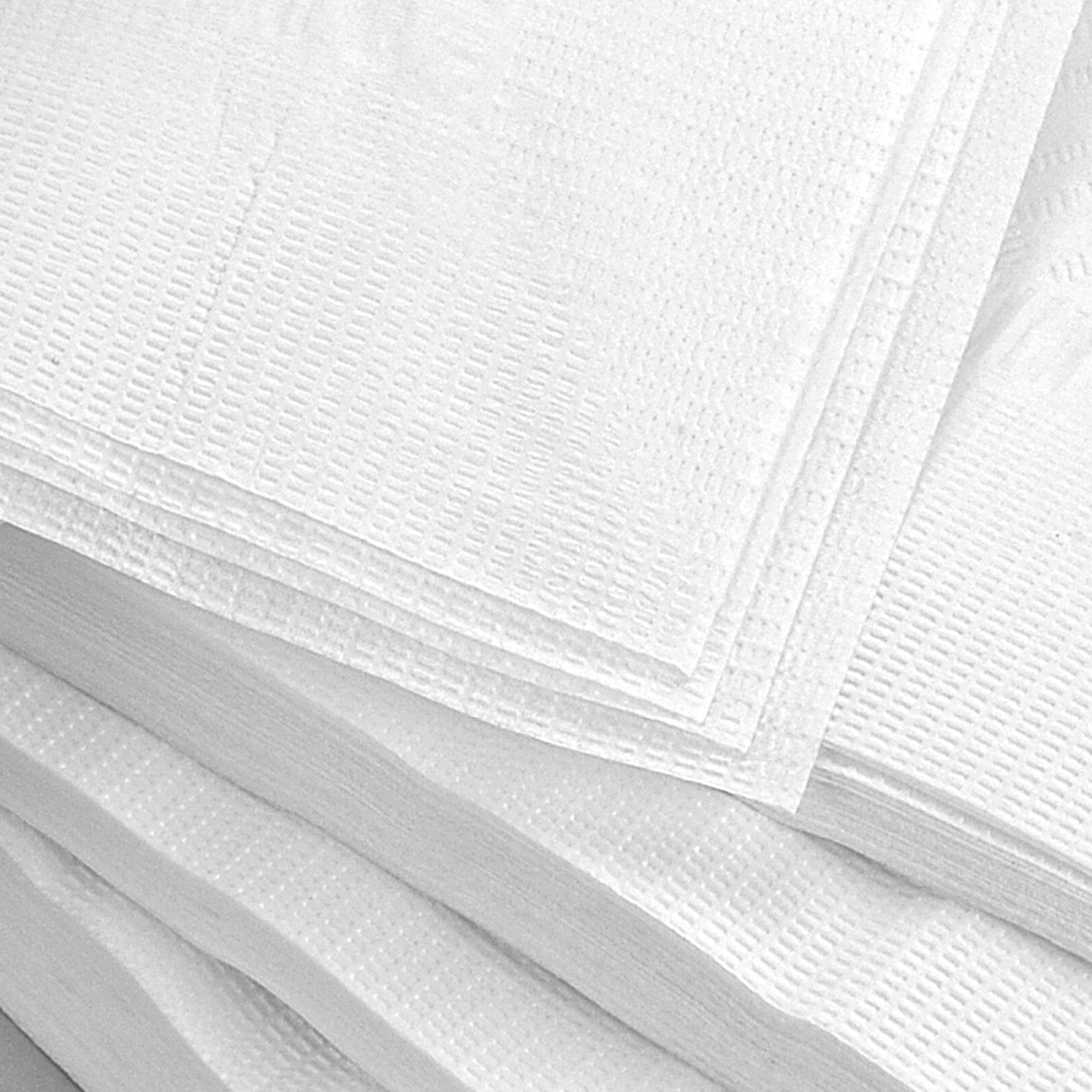 [4,000ct] 17" x 17" 1-Ply Dinner Napkins | 1/4 Fold | White