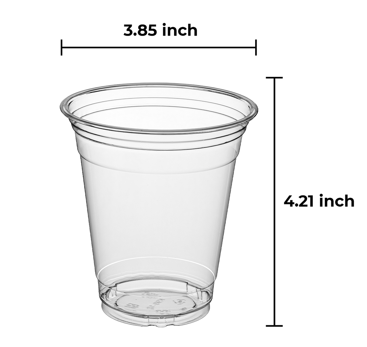 [1,000 ct] 12 oz PET Cold Cups | 98mm | Clear