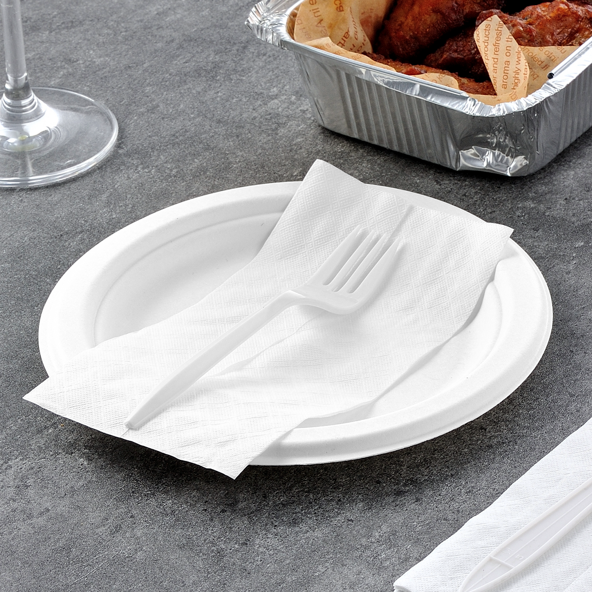 [8,000ct] 6.7" x 9.8"  1-Ply  Napkins | Low-Fold  | 1/6 Fold | White