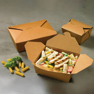 [200ct] 47oz Kraft Paper Take-Out Boxes