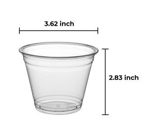 [1,000 ct] 9 oz PET Cold Cups | 92mm | Clear