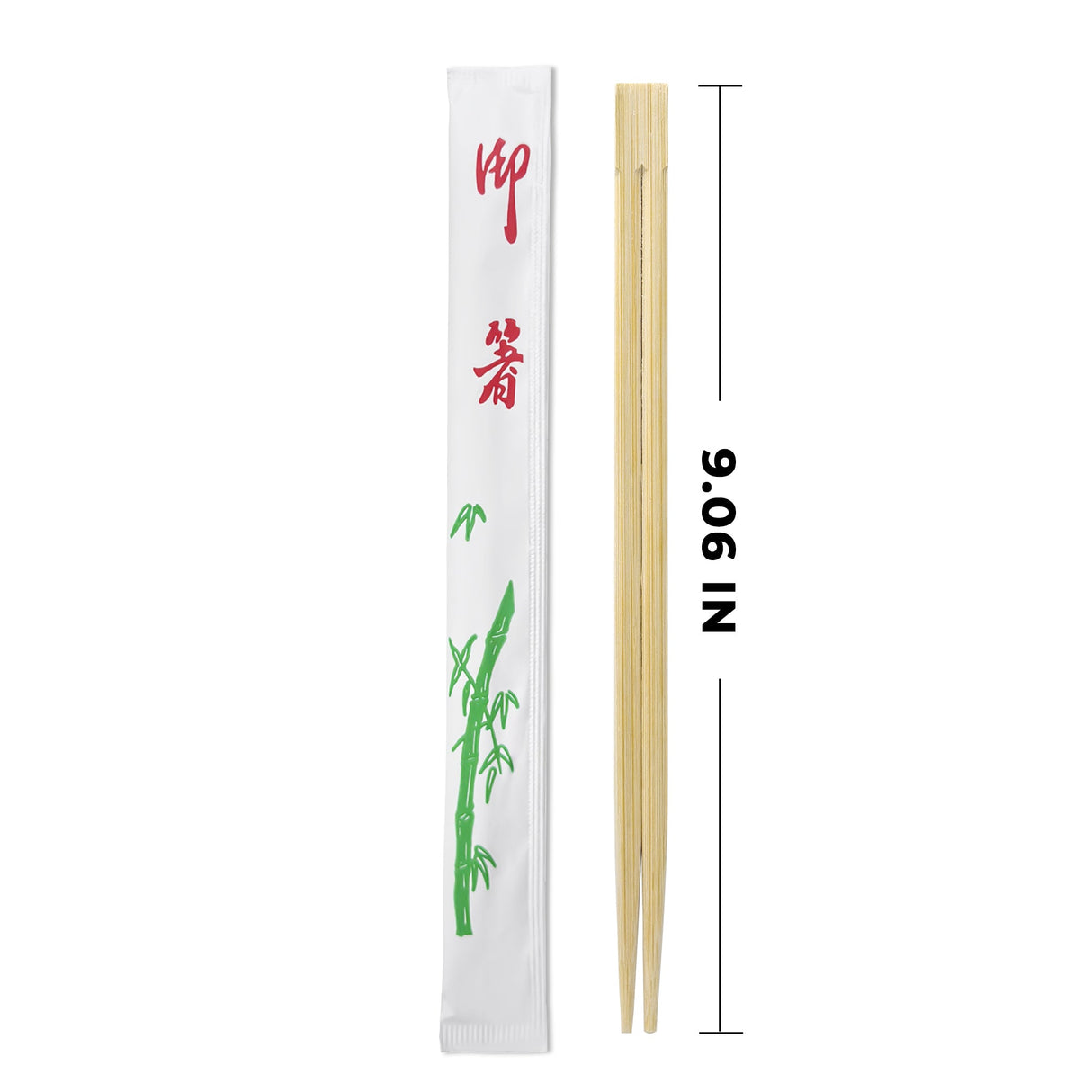 [1,000ct] 9" Twin  Paper-Wrapped Bamboo Chopsticks