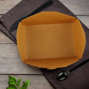 [200ct] 65oz Kraft Paper Take-Out Boxes