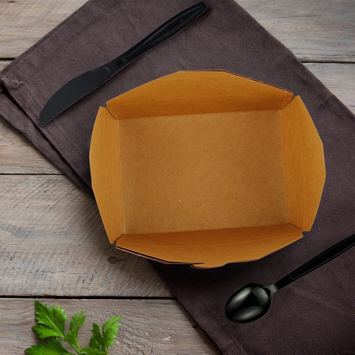 [200ct] 47oz Kraft Paper Take-Out Boxes