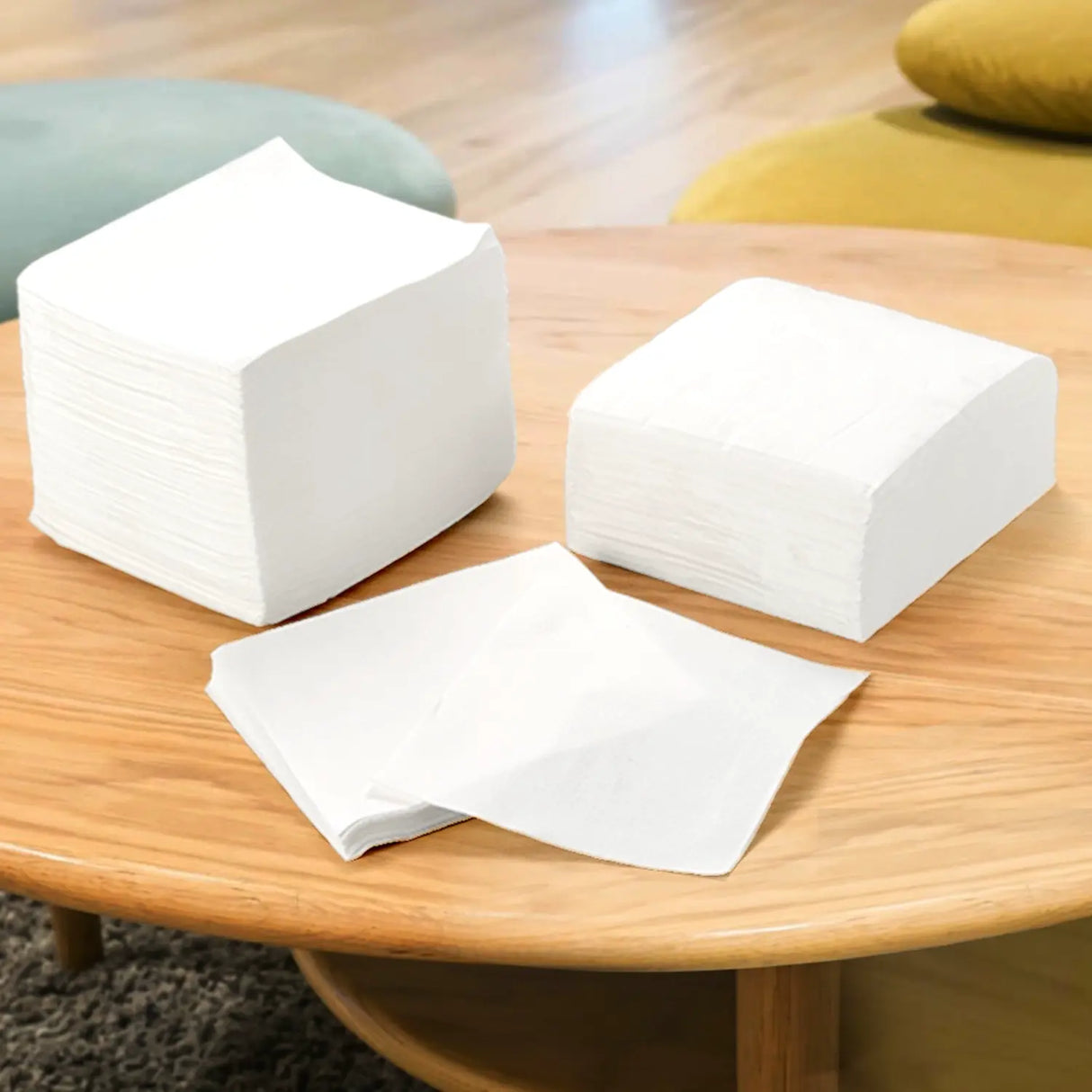 [6,000ct] 12" x 12" 1-Ply Lunch Napkins | 1/4 Fold | White