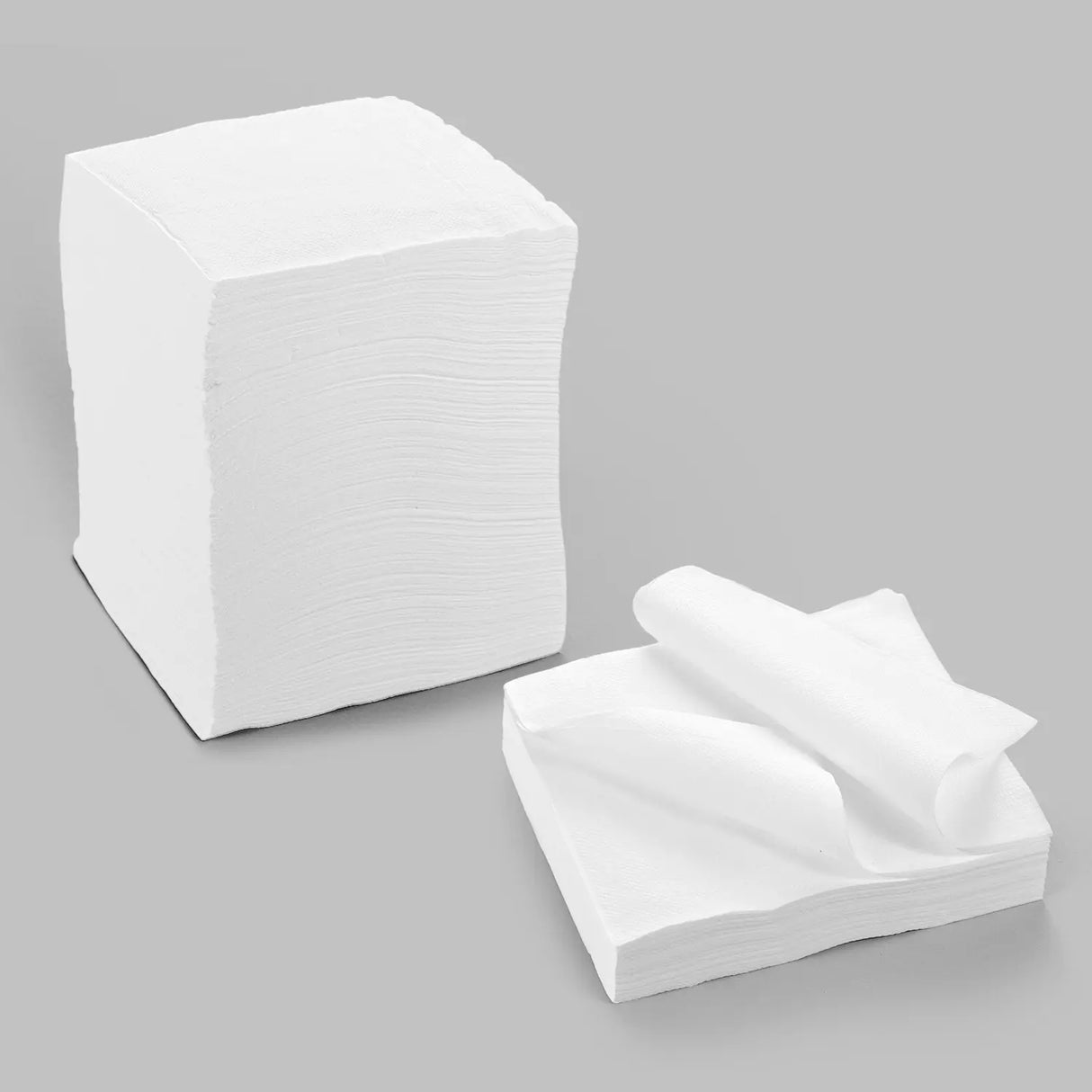 [4,000ct] 9" x 9" 1-Ply Beverage Napkins | 1/4 Fold | White