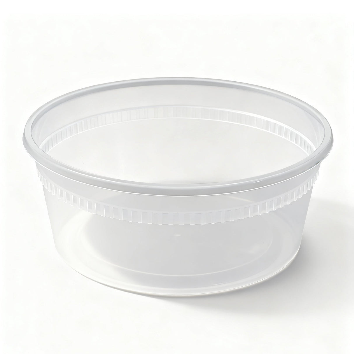 [240ct]  8 oz PP Plastic Heavy Duty Deli Containers with Lids | Microwavable | Clear