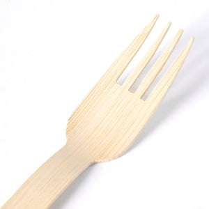 [1,000ct] 6.7" Compostable Bamboo Fork | Brown