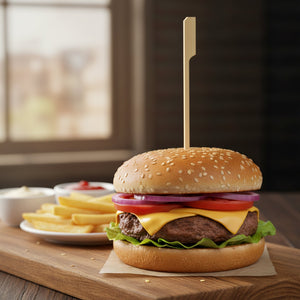 [5,000ct] 5.9" Bamboo Paddle Food Skewers |  Brown