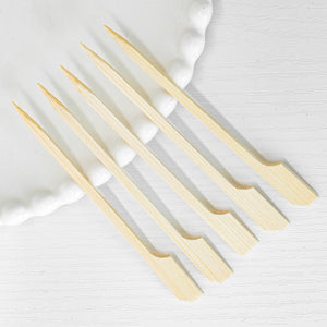 [5,000ct] 3.5" Bamboo Paddle Food Skewers |  Brown