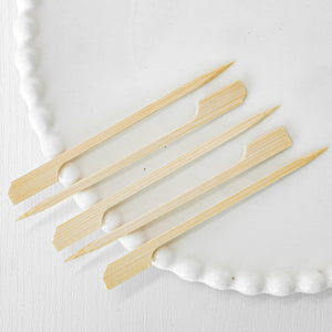 [5,000ct] 3.9" Bamboo Paddle Food Skewers |  Brown