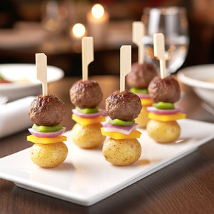 [5,000ct] 3.5" Bamboo Paddle Food Skewers |  Brown