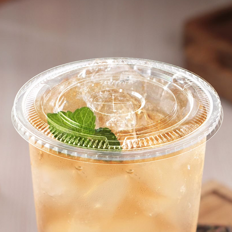 [500 ct] 107mm PET Flat Lids | Clear