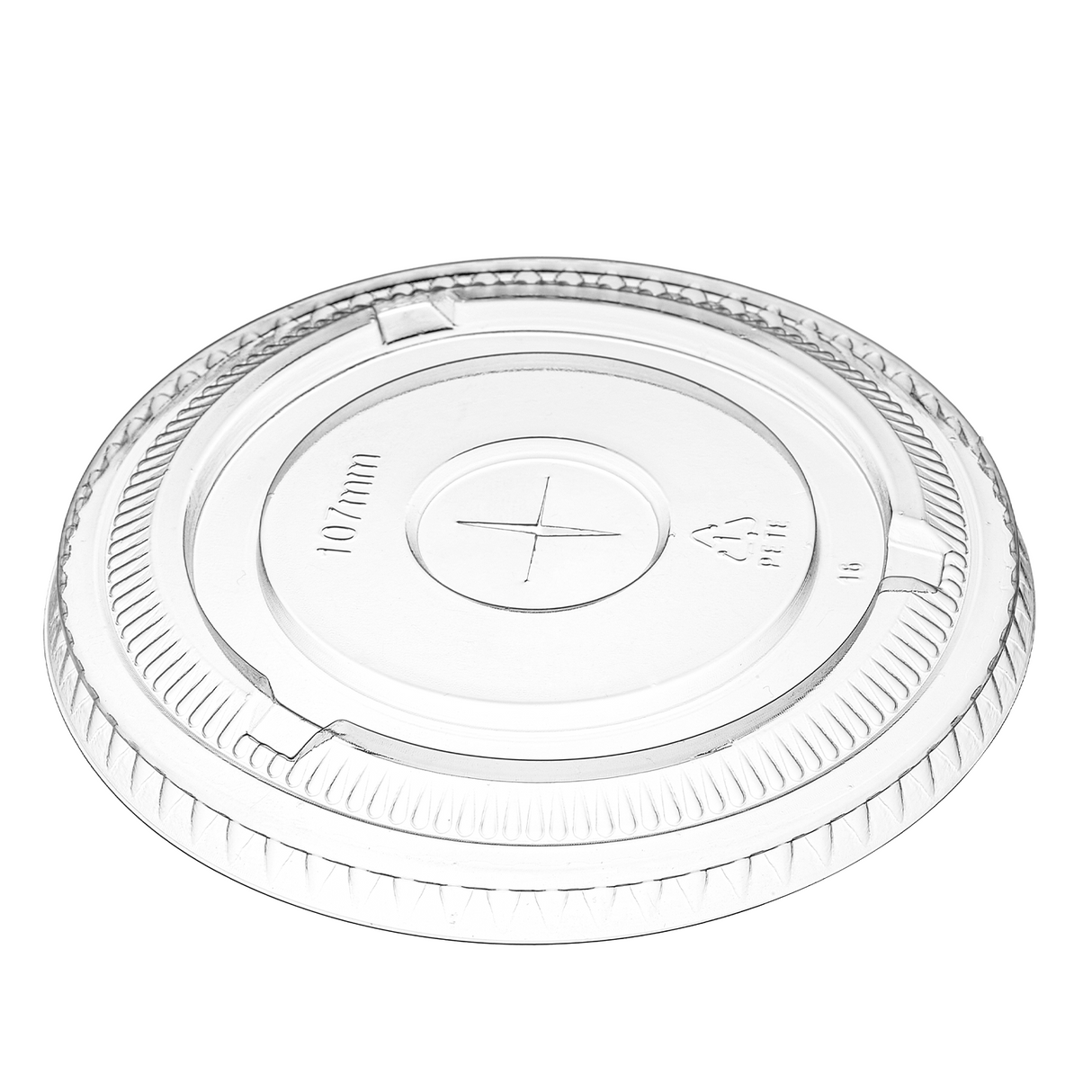 [500 ct] 107mm PET Flat Lids | Clear
