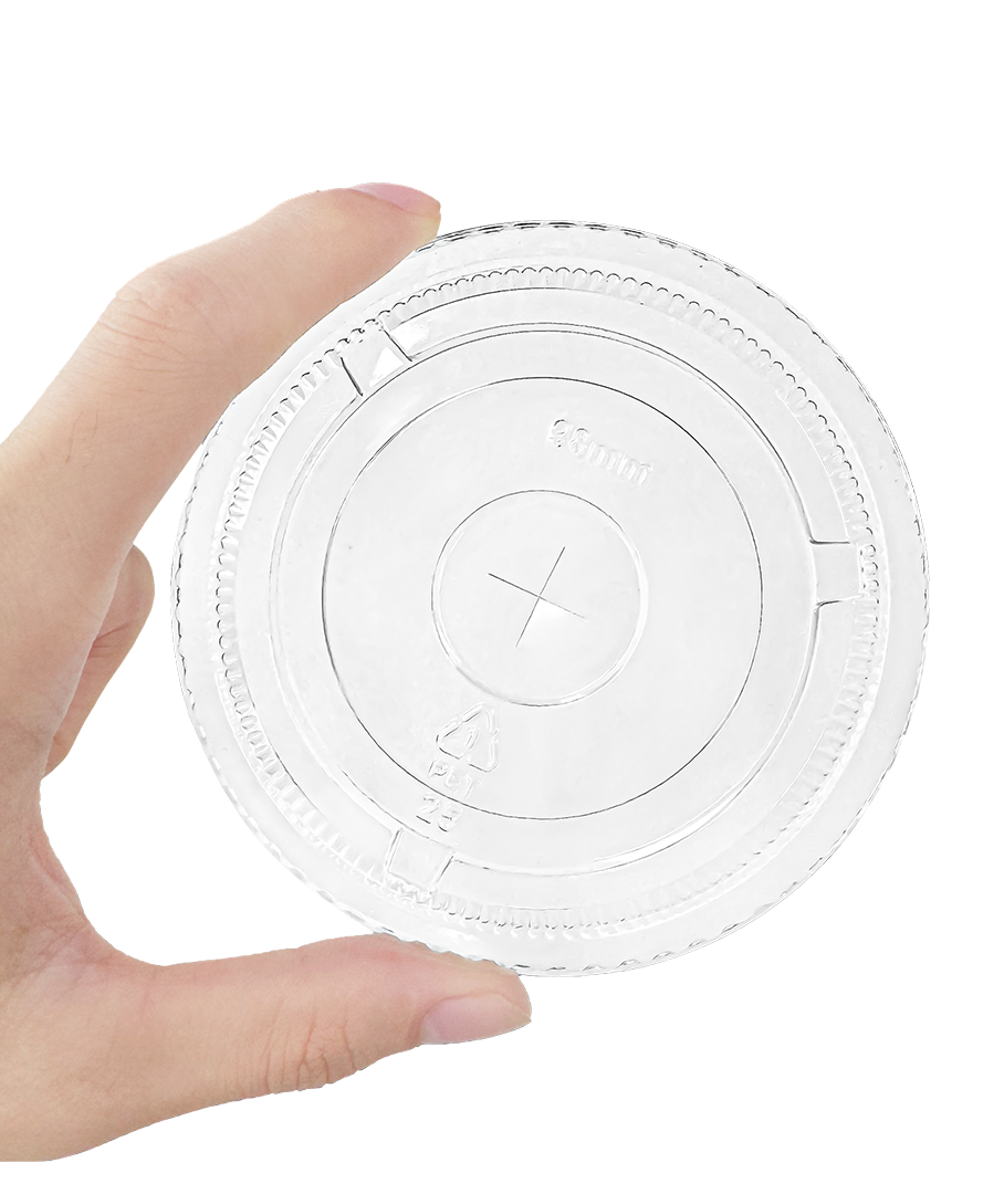 [1,000 ct] 98mm PET Flat Lids  | Clear