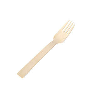 [1,000ct] 6.7" Compostable Bamboo Fork | Brown