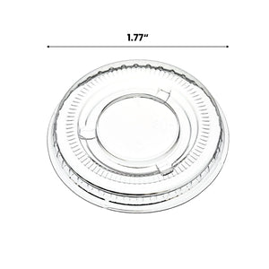 [2,500ct] 1oz PET Plastic Portion Cup Lids | Clear