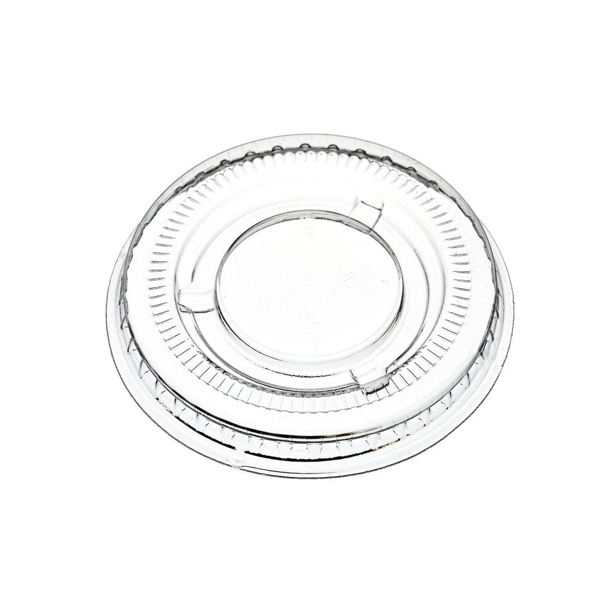 [2,500ct] 1oz PET Plastic Portion Cup Lids | Clear