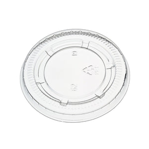 [2,500ct] 2oz PET Plastic Portion Cup Lids | Clear