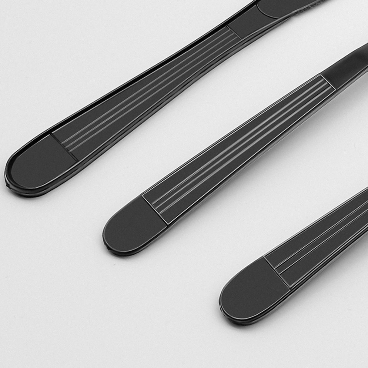 [250ct] PP Plastic Heavy Weight Cutlery Kits with Salt and Pepper | Black