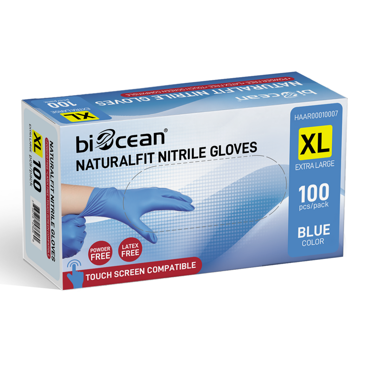 [1,000ct] Powder-Free Nitrile Gloves | X-Large | Blue