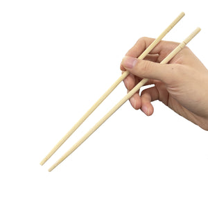 [3,000ct] 7.8" Plastic Wrapped Bamboo Round Chopsticks