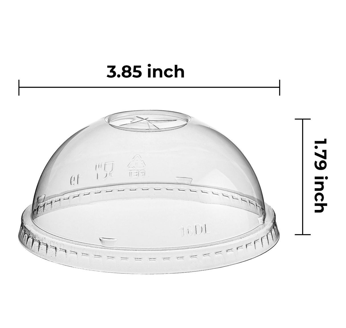 [1,000 ct] 98mm PET Dome Lids | Clear